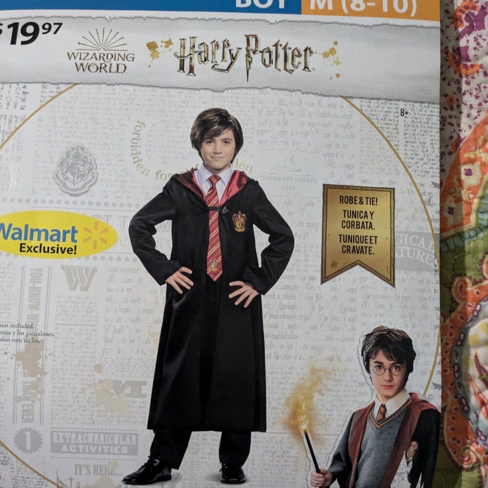 Harry Potter Robe with Tie and Glasses